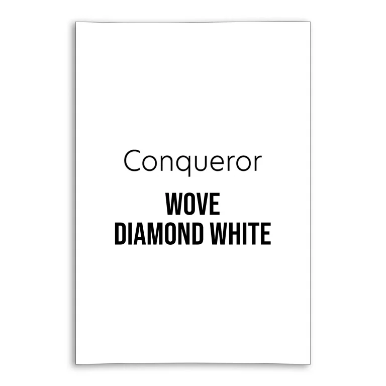 Conqueror Wove Unwatermarked Card - Diamond White