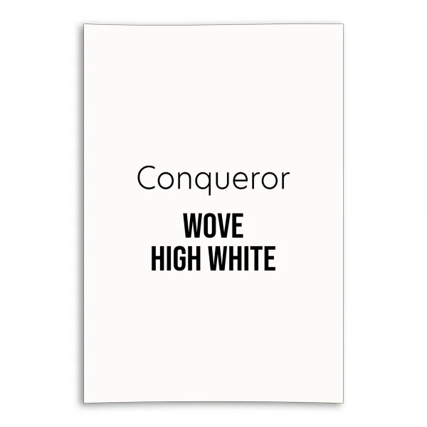 Conqueror Wove Unwatermarked Card - High White