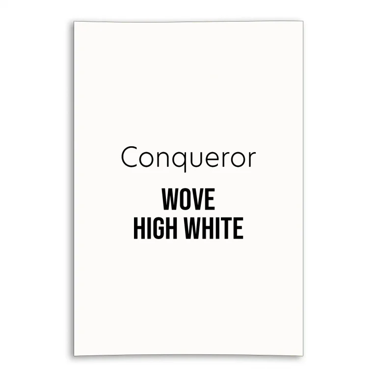 Conqueror Wove Unwatermarked Card - High White