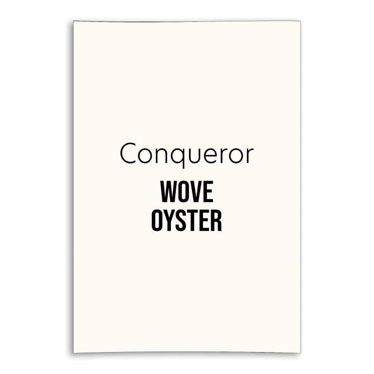 Conqueror Wove Unwatermarked Card - Oyster