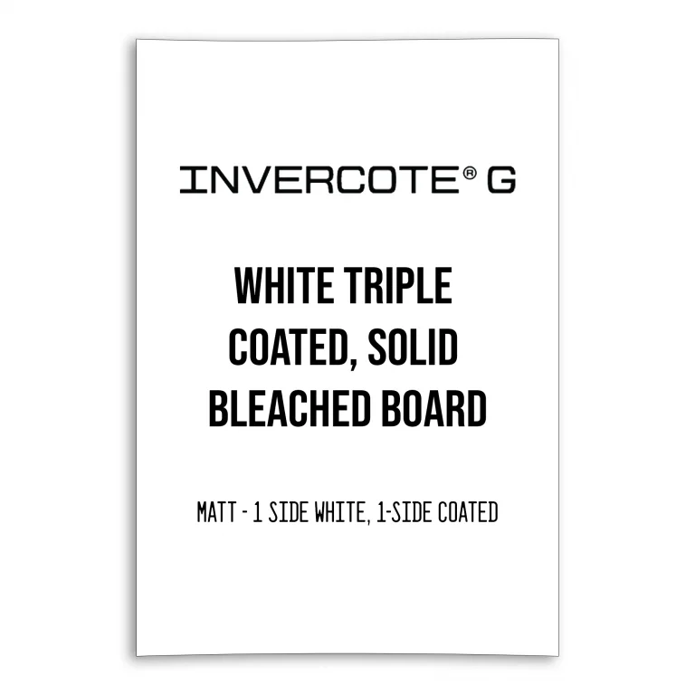 Invercote G Matt White Board