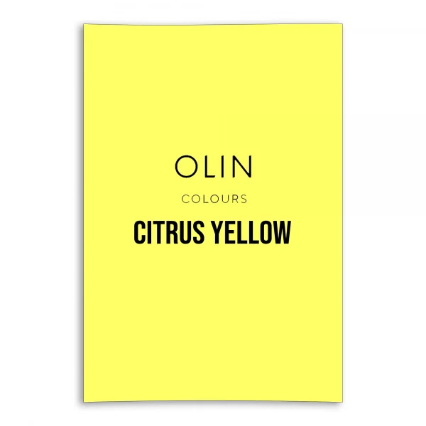 Olin Colours Card - Citrus Yellow