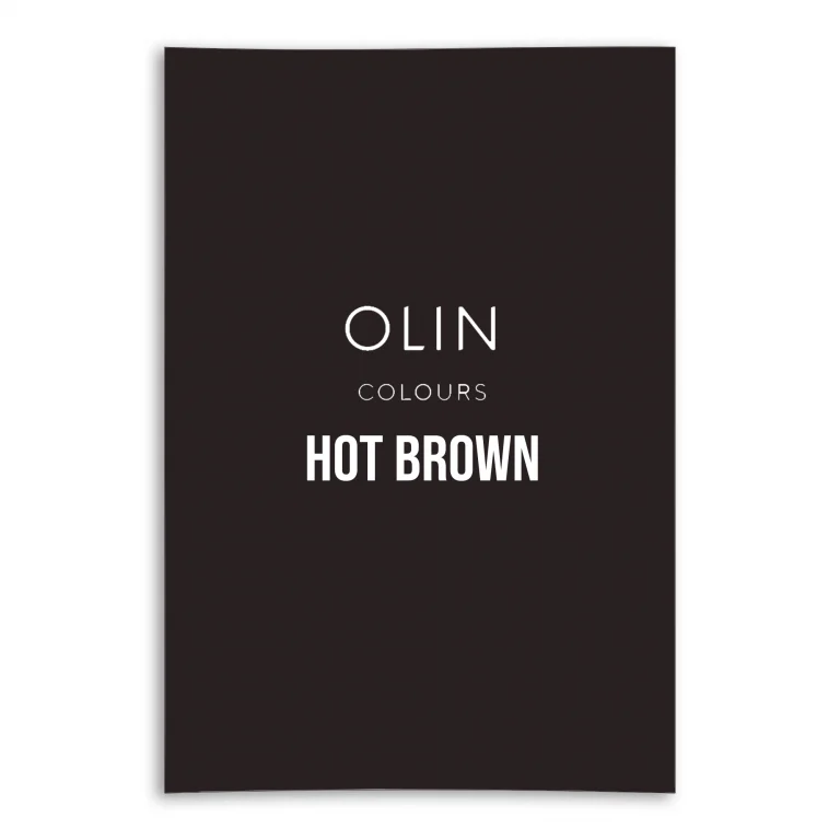 Olin Colours Card - Hot Brown