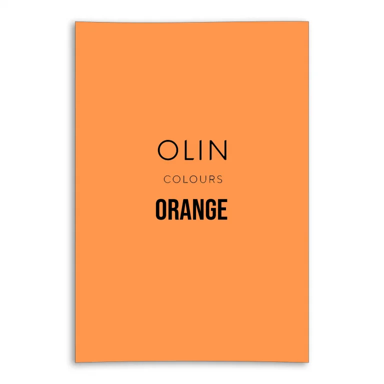 Olin Colours Card - Orange