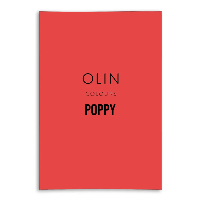Olin Colours Card - Poppy