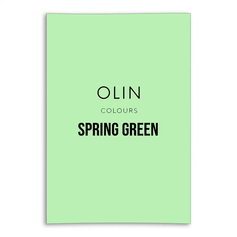 Olin Colours Card - Spring Green
