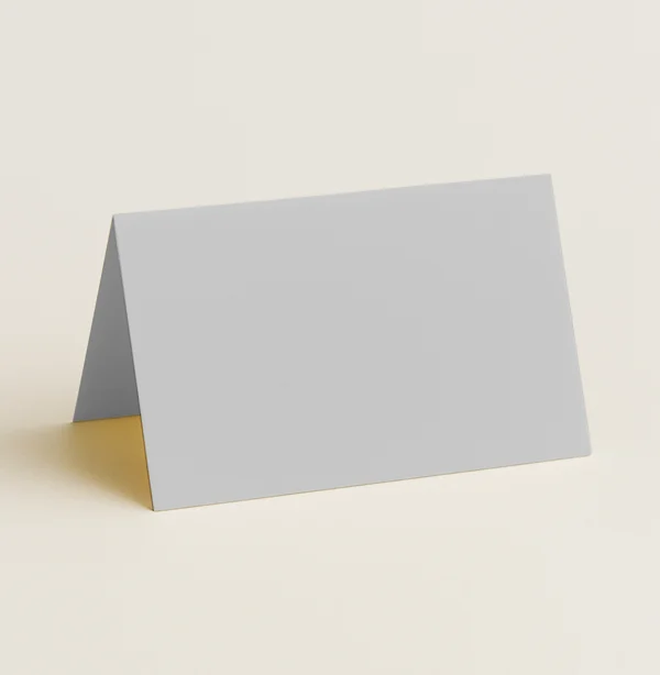 Folded Place Cards - Keaykolour Steel