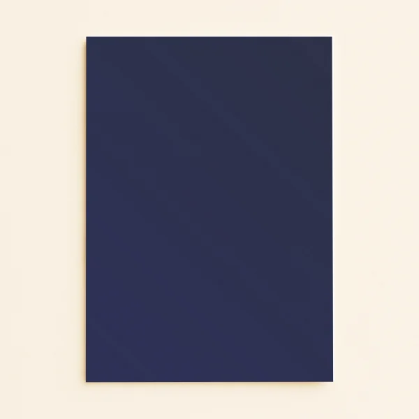 A5 Flat Sheet Card - Curious Metallics Blue Steel