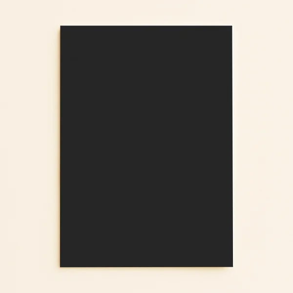 A5 Flat Sheet Card - Olin Colours Black