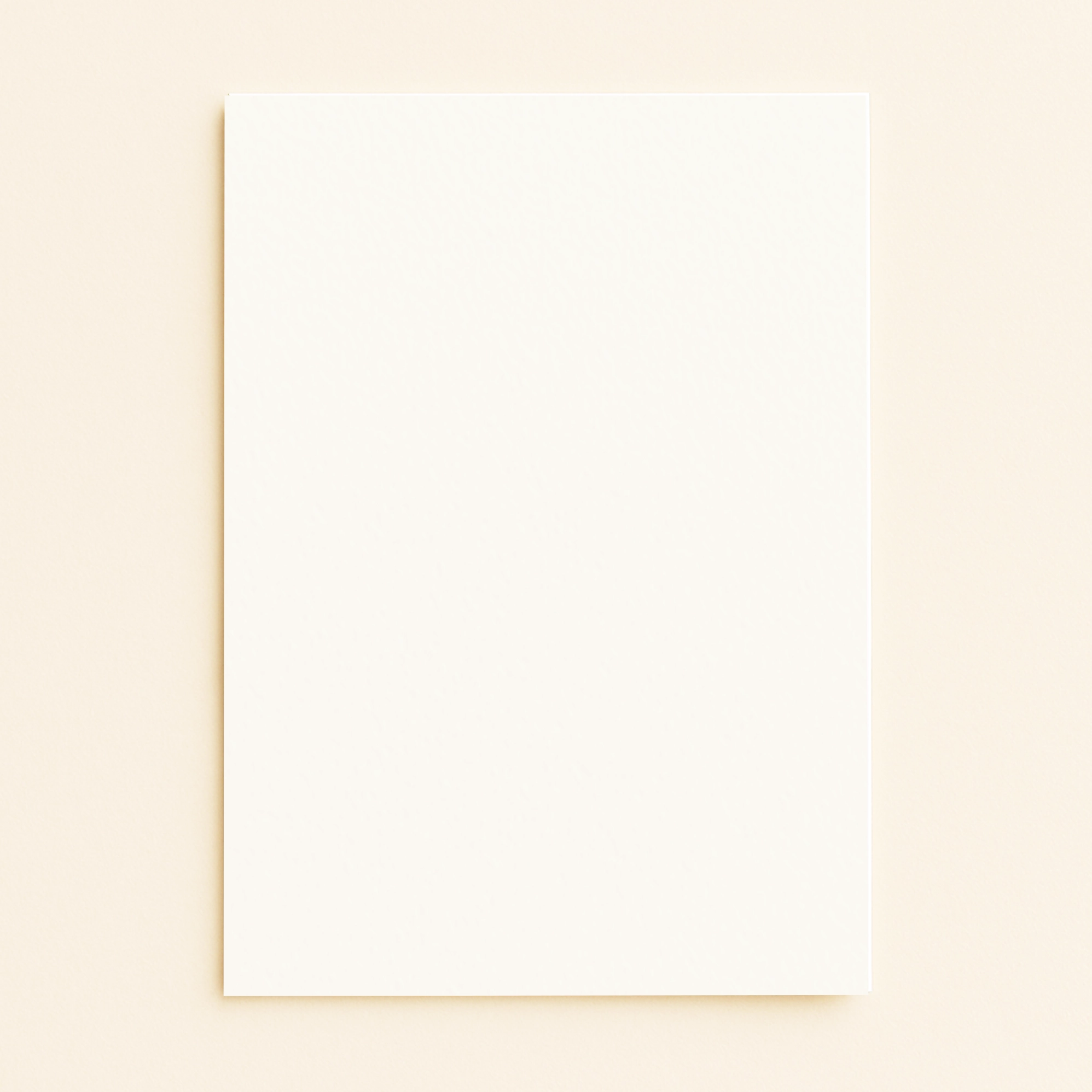 A5 Flat Sheet Card – Olin Colours Ivory