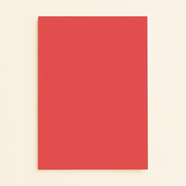 A5 Flat Sheet Card - Olin Colours Poppy