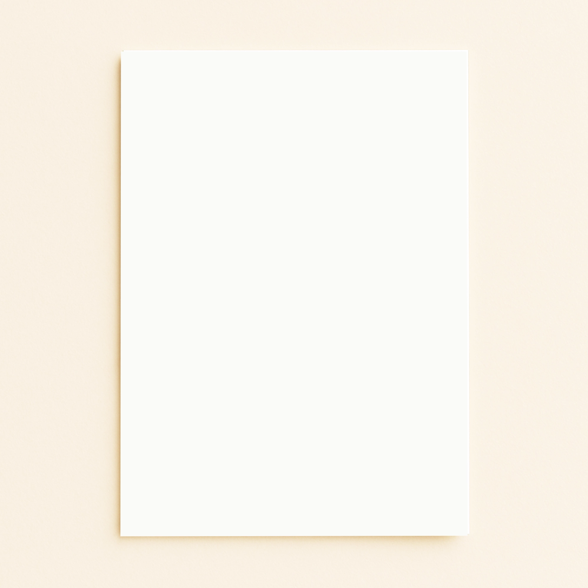 A5 Flat Sheet Card – Olin Colours Soft White