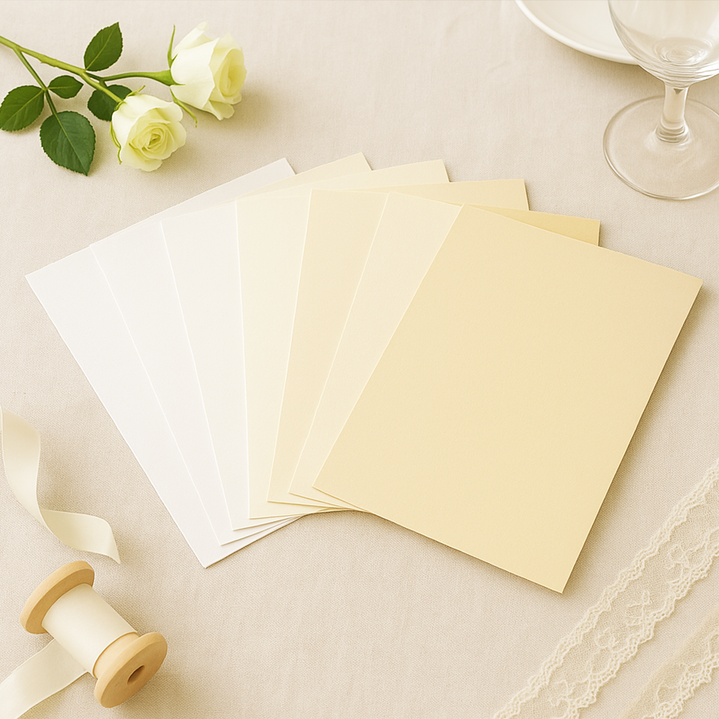 A5 Flat Sheet Wedding Invites