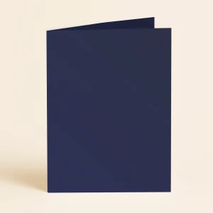 A5 Single Fold Card - Curious Metallics Blue Steel