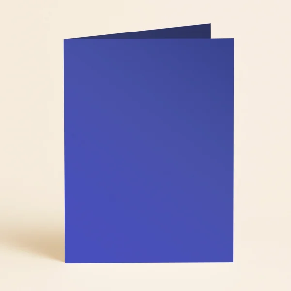 A5 Single Fold Card - Curious Metallics Electric Blue