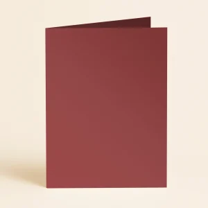 A5 Single Fold Card - Curious Metallics Red Lacquer