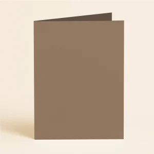 A5 Single Fold Card - Keaykolour Cappuccino