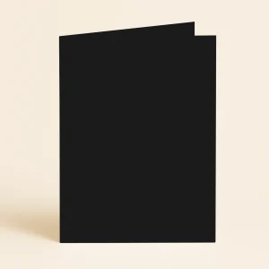 A5 Single Fold Card - Keaykolour Deep Black