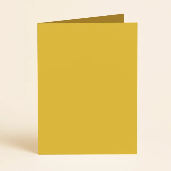 A5 Single Fold Card - Keaykolour Indian Yellow