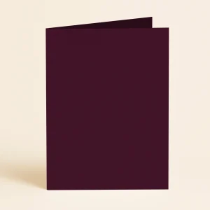 A5 Single Fold Card - Keaykolour Port Wine