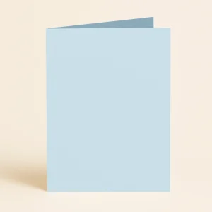 A5 Single Fold Card - Olin Colours Baby Blue
