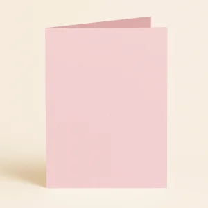 A5 Single Fold Card - Olin Colours Baby Pink