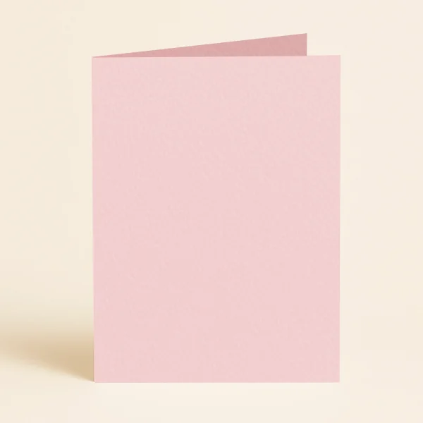 A5 Single Fold Card - Olin Colours Baby Pink