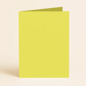 A5 Single Fold Card - Olin Colours Citrus Yellow