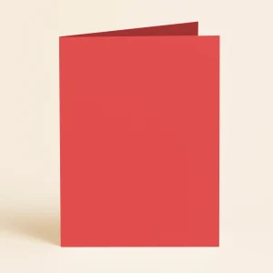 A5 Single Fold Card - Olin Colours Poppy