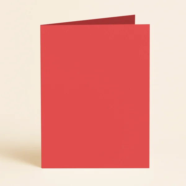 A5 Single Fold Card - Olin Colours Poppy