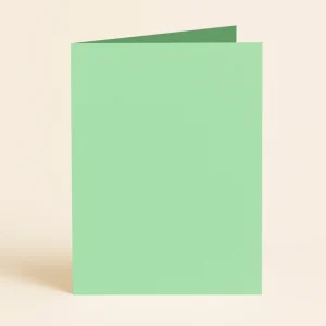 A5 Single Fold Card - Olin Colours Spring Green