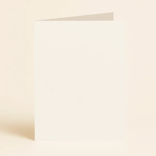 A5 Single Fold Card - Olin Colours Warm White
