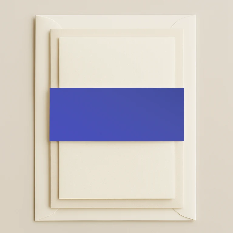 Belly Bands - Curious Metallics Electric Blue