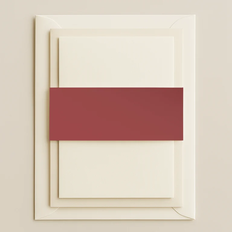 Belly Bands - Curious Metallics Red Lacquer