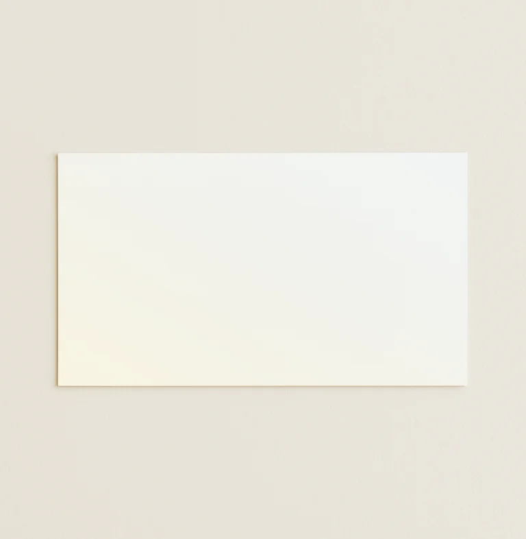 Flat Place Cards - Curious Metallics Cryogen White