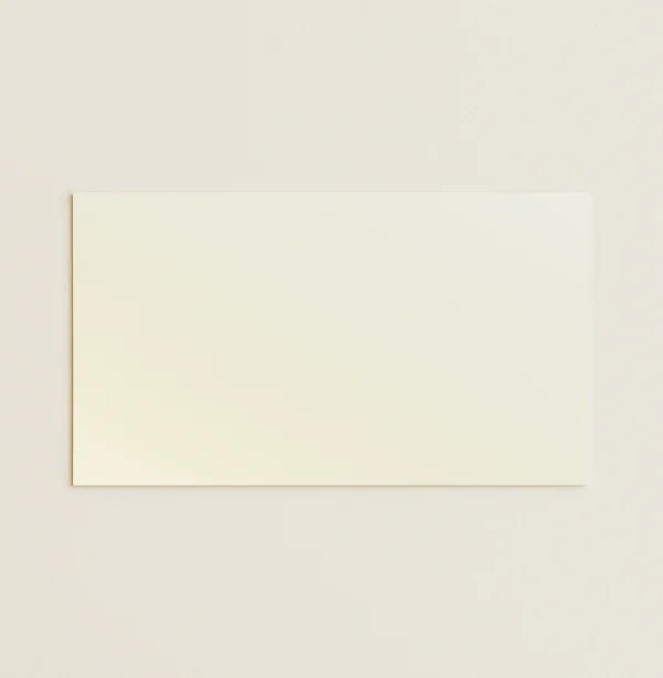 Flat Place Cards - Curious Metallics White Gold