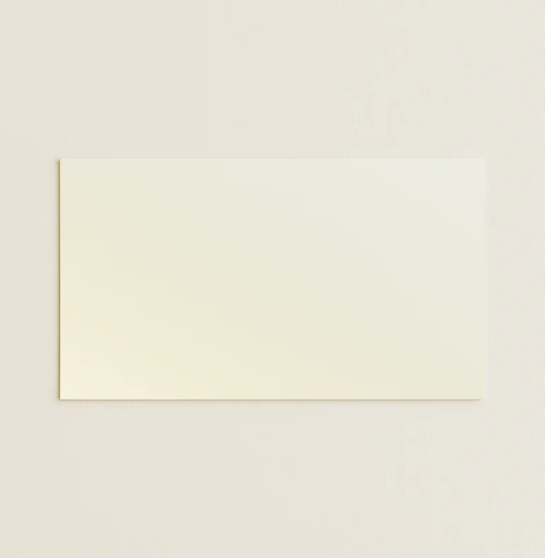 Flat Place Cards - Curious Metallics White Gold