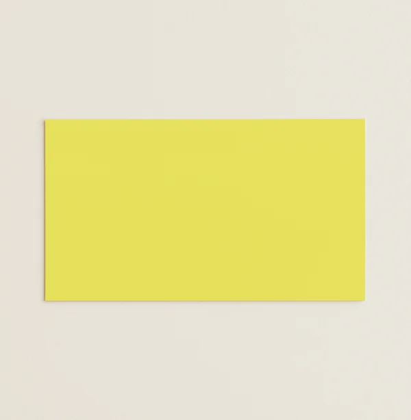 Flat Place Cards - Olin Colours Citrus Yellow