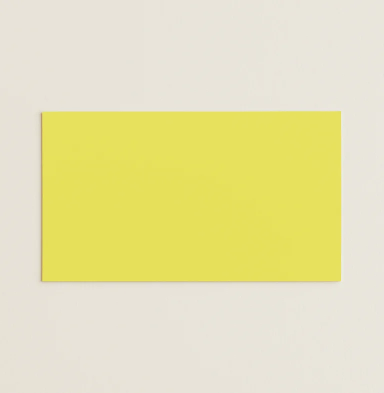 Flat Place Cards - Olin Colours Citrus Yellow