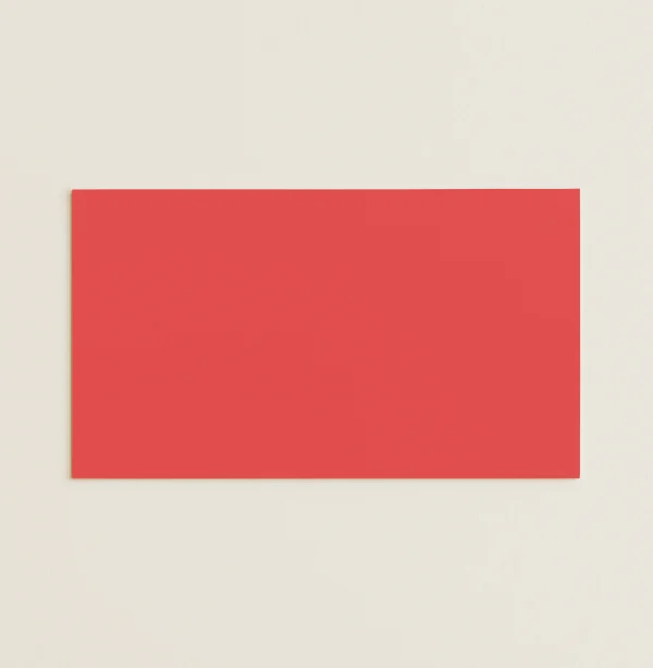 Flat Place Cards - Olin Colours Poppy