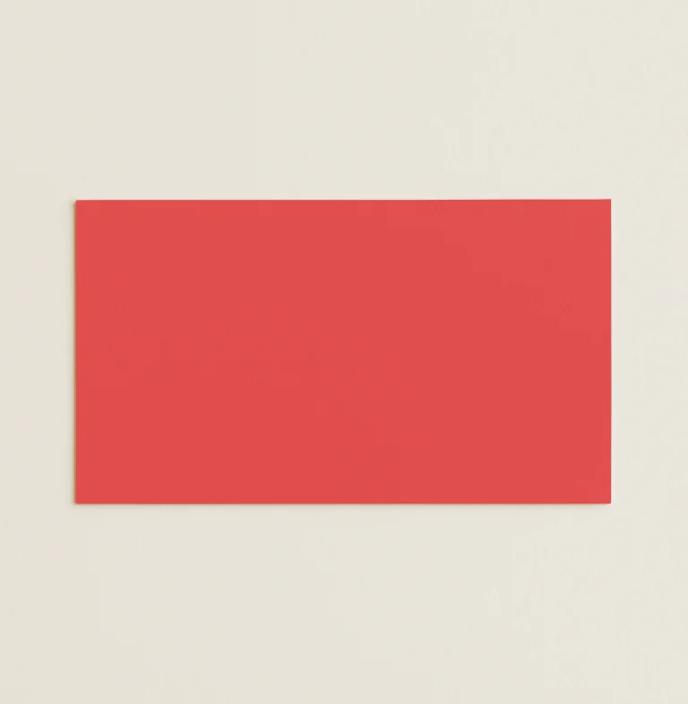 Flat Place Cards - Olin Colours Poppy