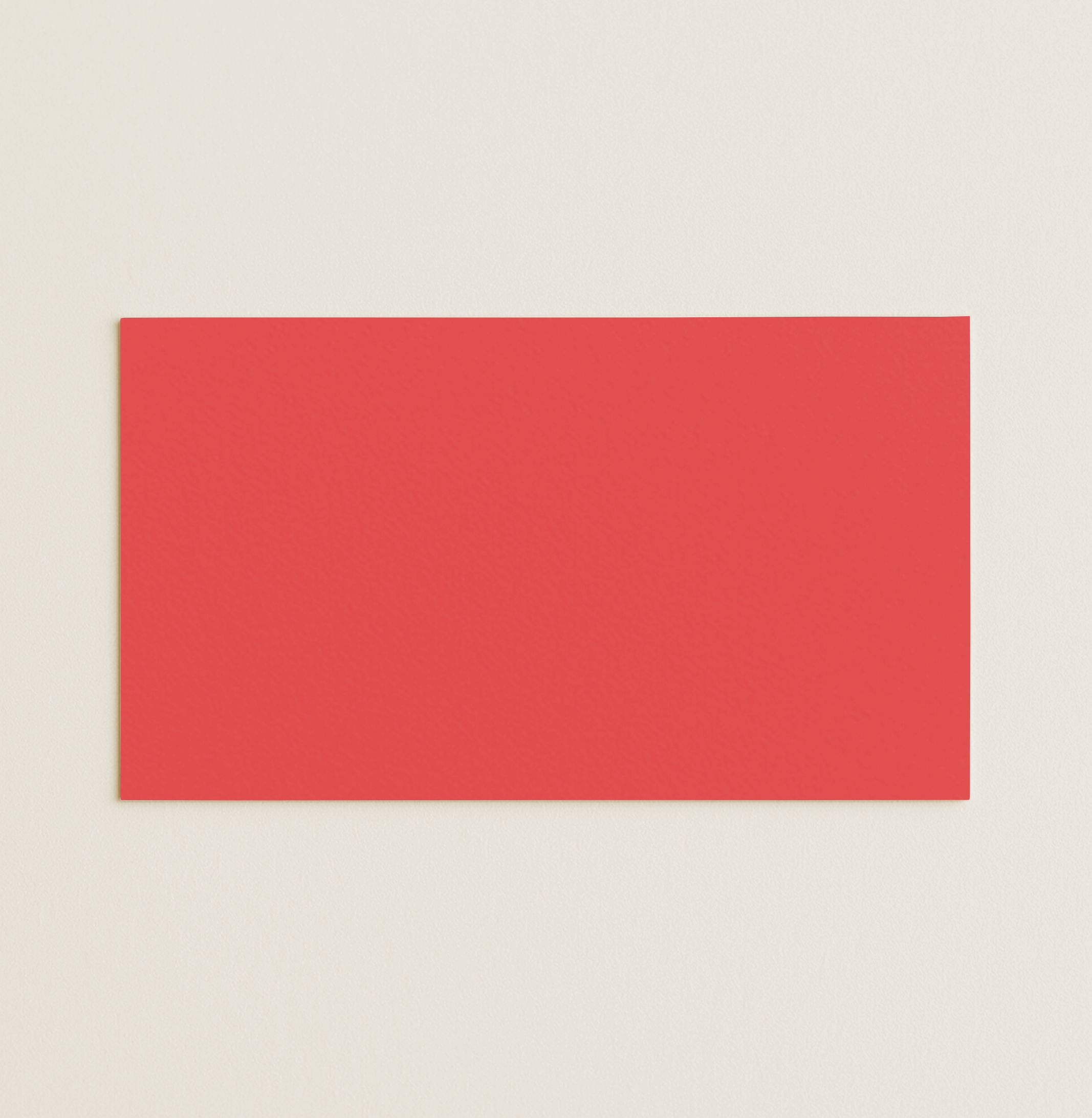 Flat Place Cards – Olin Colours Poppy