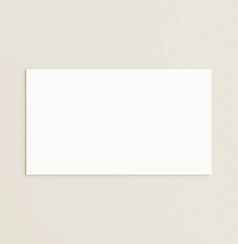 Flat Place Cards - Olin Colours Soft White