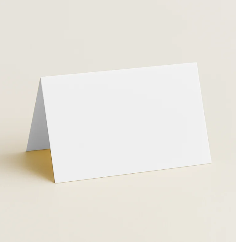 Folded Place Cards - Olin Colours Brilliant White