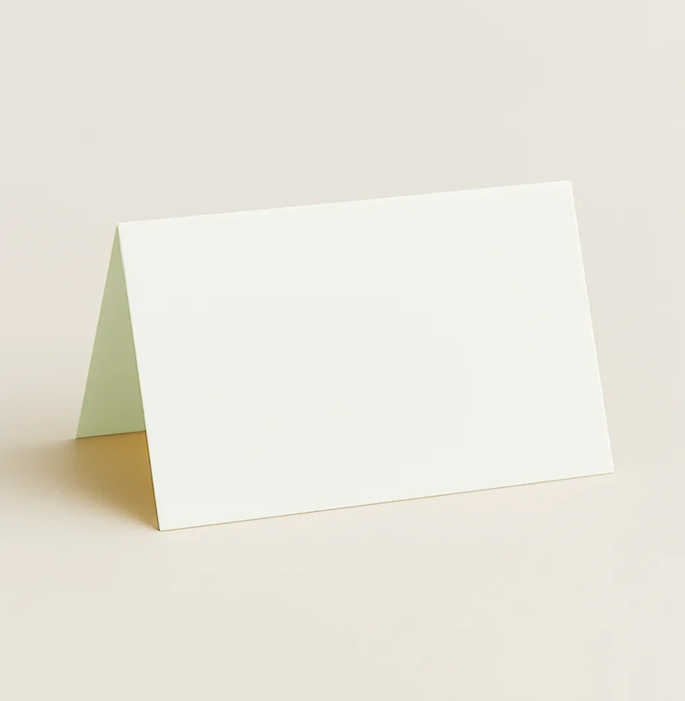 Folded Place Card - Olin Colours Oyster
