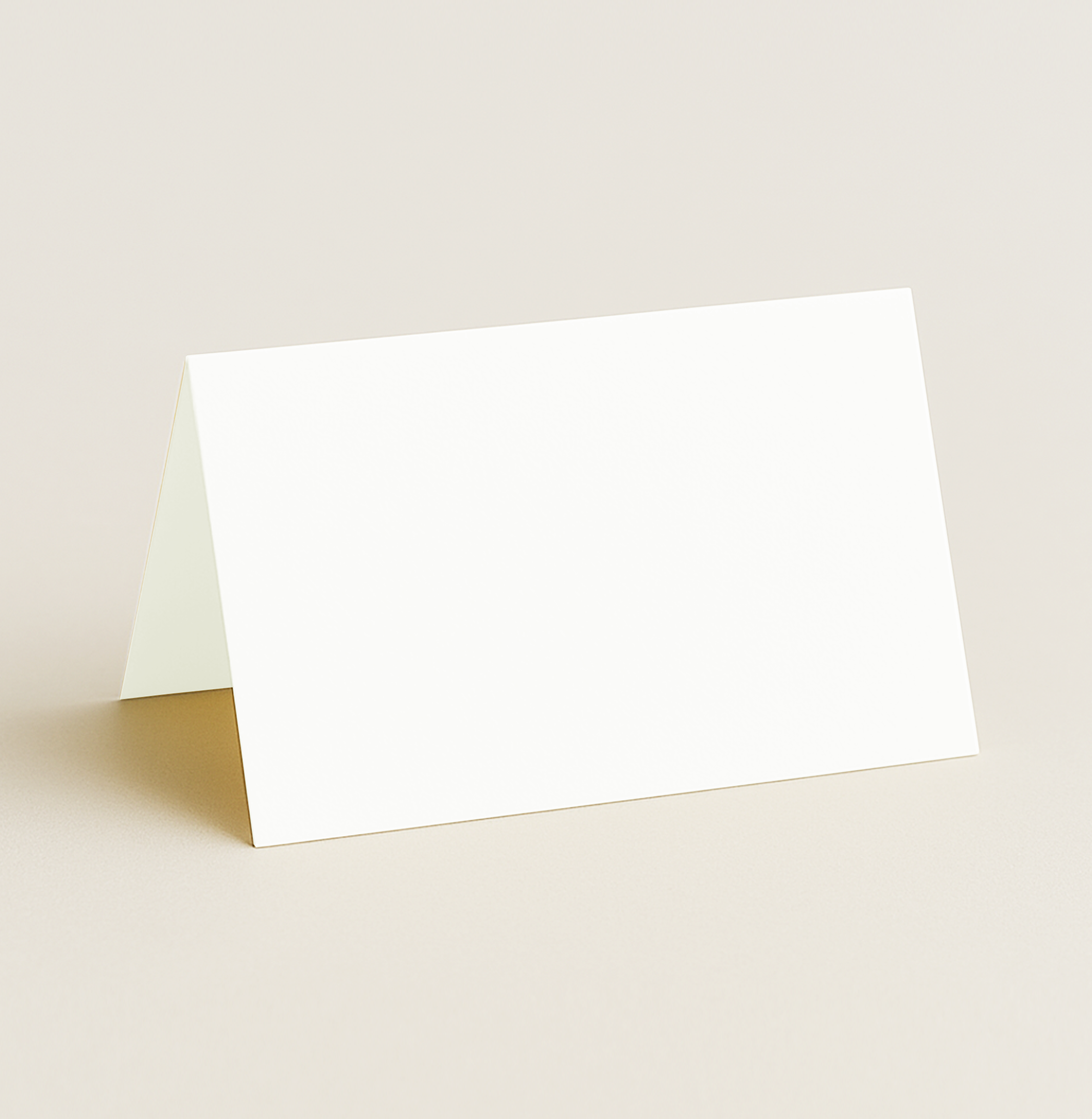 Folded Place Card – Olin Colours Soft White