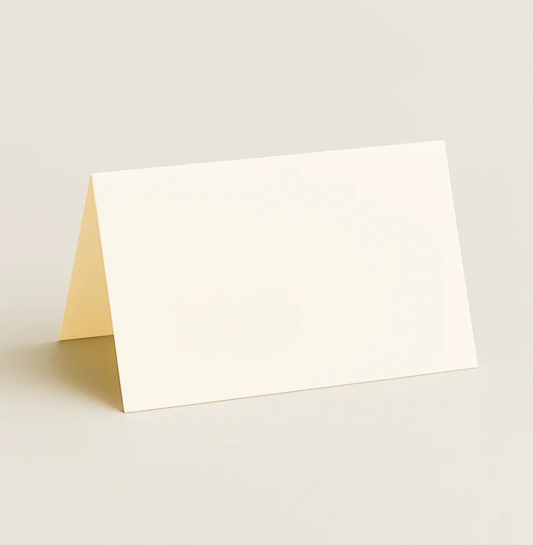 Folded Place Cards - Olin Colours Vanilla