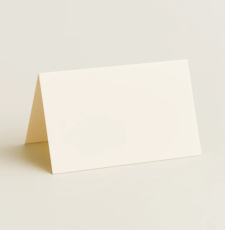 Folded Place Cards - Olin Colours Warm White
