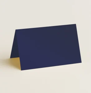 Folded Place Cards - Curious Metallics Blue Steel - View 1