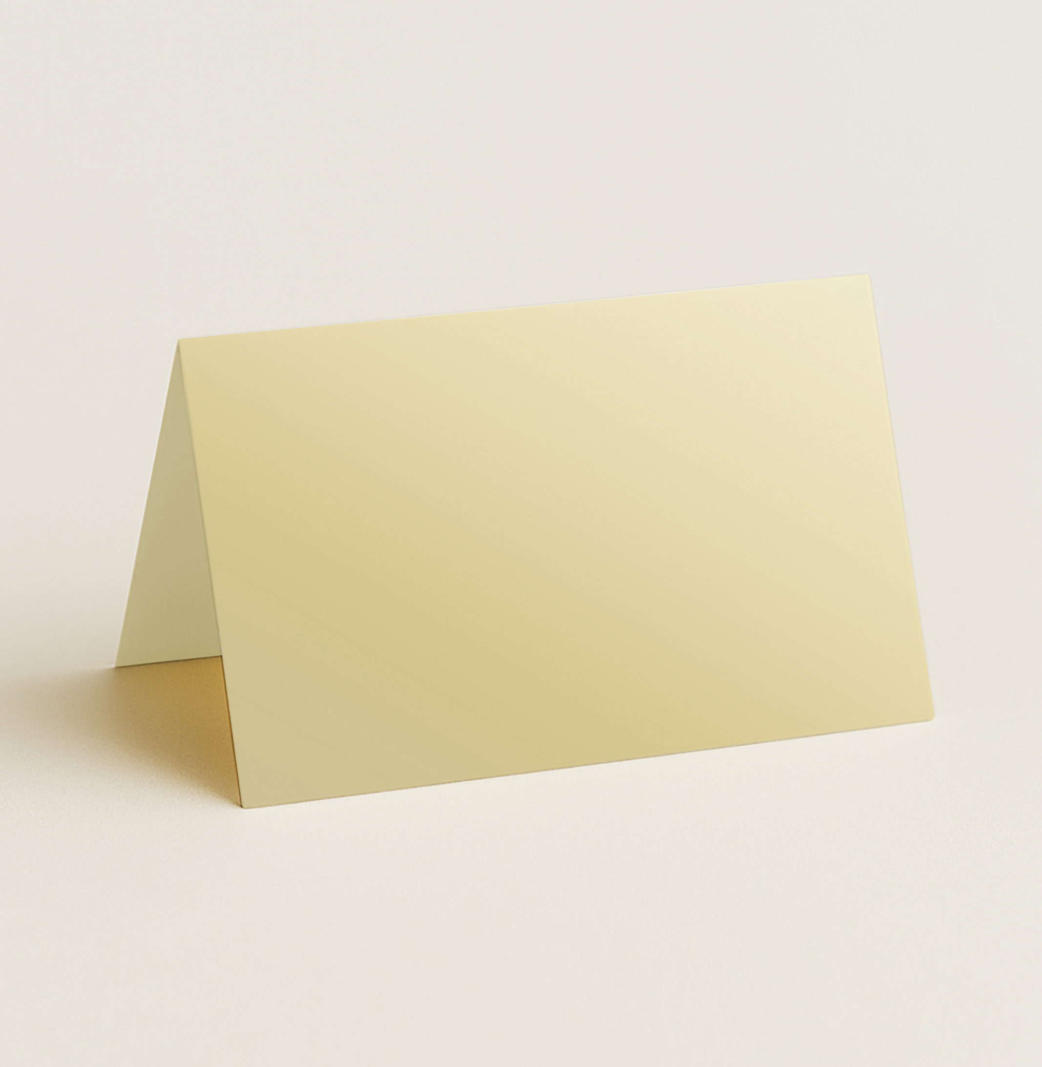 Folded Place Cards – Curious Metallics Champagne